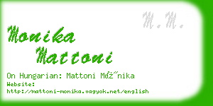 monika mattoni business card